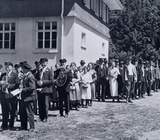 Aufstellung Festumzug am 16. Juni 1934 beim Rathaus in St. Wilhelm