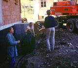 Verlegen der Wasserleitung